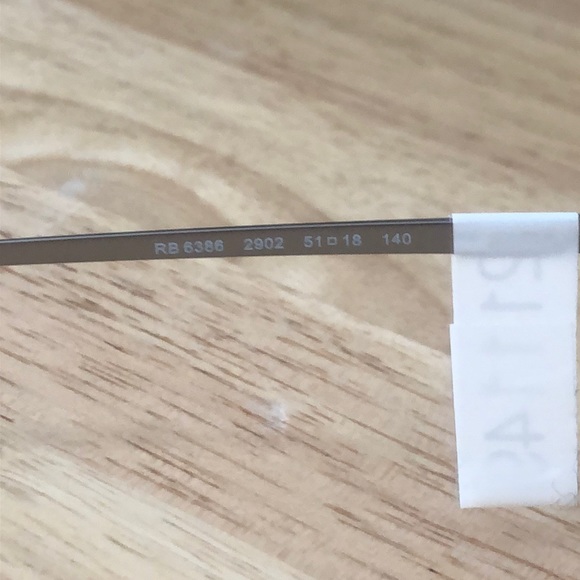 Ray Ban silver and brown eyeglasses frames - Picture 4 of 7